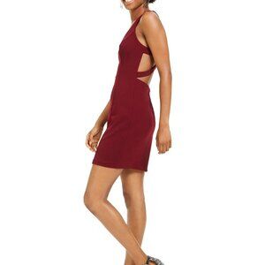 NWT B. Darlin Maroon Strappy Sheath Mini Dress